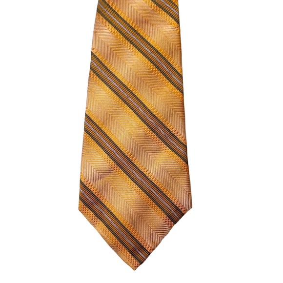 Robert Talbott Silk Nordstrom Best of Class Gold Tie - Picture 2 of 3